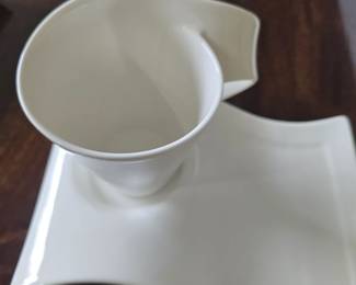 coffee and dessert plate