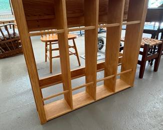 Oak Magazine Rack / Display Shelf