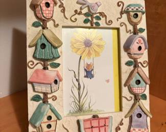 Trayse "Birdhouse & Mouse" Decorative Photo Frame