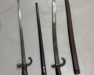 French Gras Model 1874 Bayonet and Scabbard