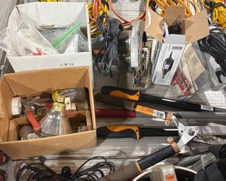 Assorted Power Tools and Electrical Supplies