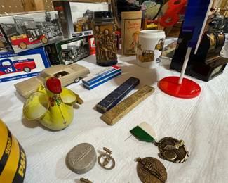 Assorted Collectibles Lot with Vintage Toys and Memorabilia