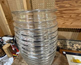 Anchor Hocking Manhattan Ribbed Glass Jar