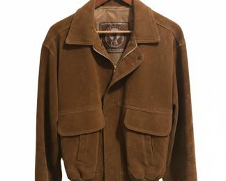 Italian Suede Bomber Jacket - Gruppo Italiano Tessile