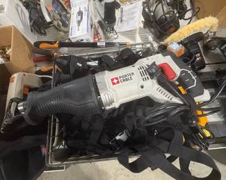 Porter Cable Reciprocating Saw and Assorted Power Tools