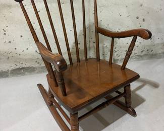 S. Bent & Bros. Vintage Maple Rocking Chair