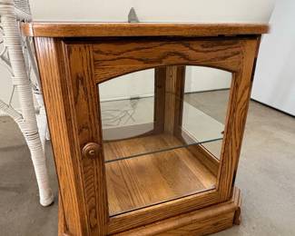 Oak Curio Cabinet