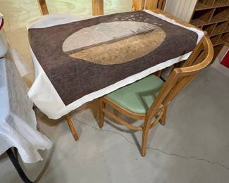 Textile Art Panel with Coastal Scene - Andrew Wyeth Inspired