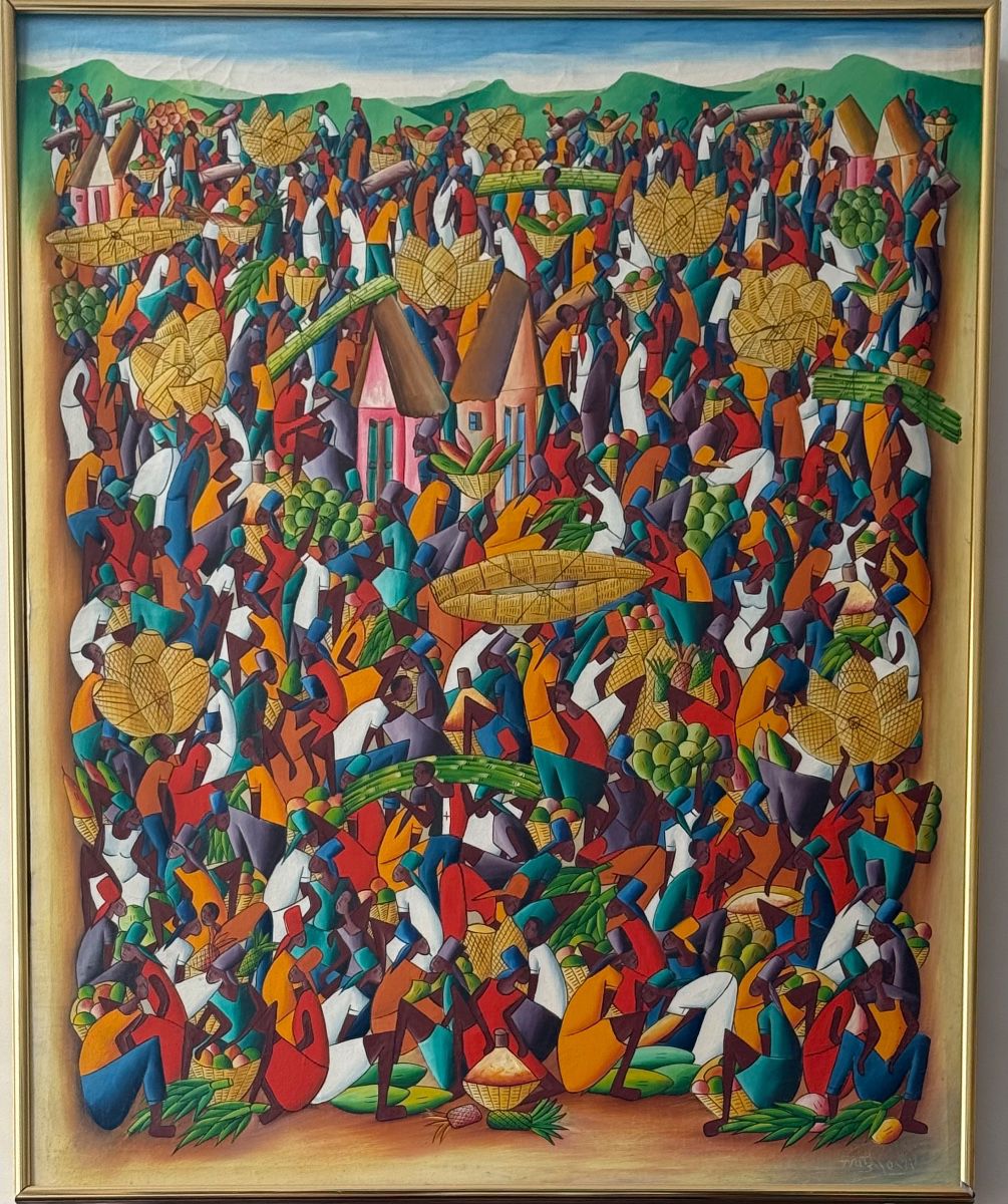  Marthel Lundy oil on canvas painting.