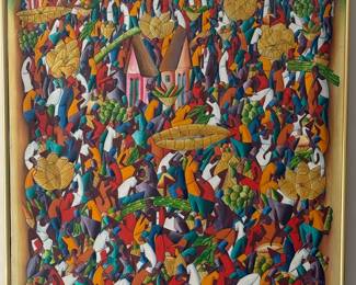  Marthel Lundy oil on canvas painting.