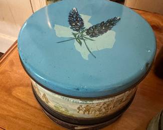 1960’s Manor Bakers of Dallas fruitcake tin