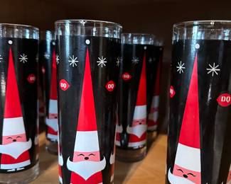 12 Dairy Queen Holt Howard Christmas Santa high ball glasses