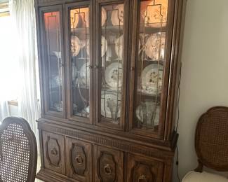Drexel Heritage lighted china cabinet