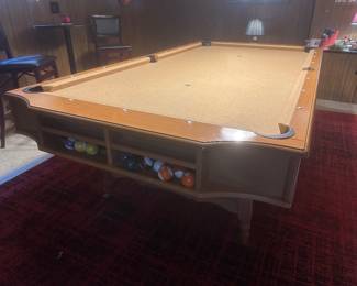 Vintage pool table