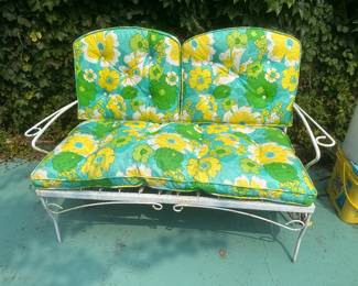 Vintage patio loveseat