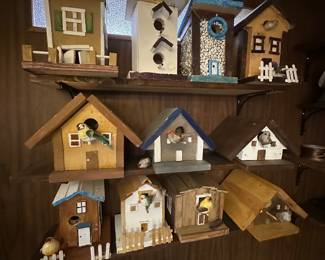 Handmade bird houses