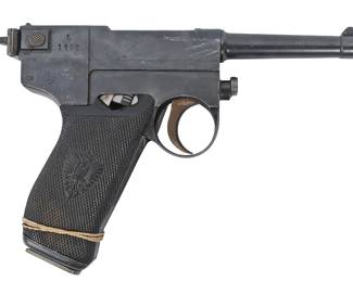 Italian WWI-II FAB Model 1910 Glisenti 9mm Glisenti Semi Auto Pistol 