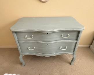 Vintage French Provincial Style TwoDrawer Nightstand or Commode
