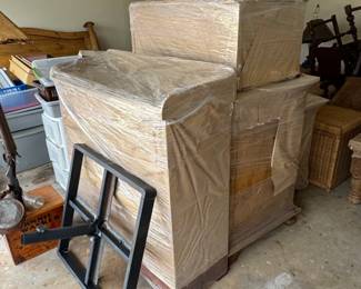 Stack of Wrapped Furniture
