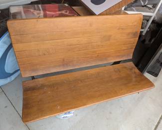 20th Century Iron and Wood Desk
