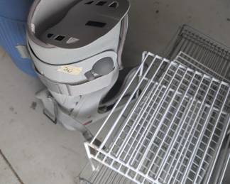 Foot Boot  and Wire Cabinet Shelving