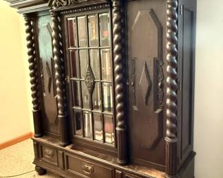 Ornately Carved Bookcase