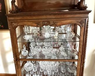Antique Mahogany Display Cabinet