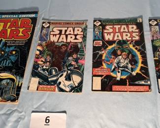 Four Marvel Comics Star Wars Comic Books
