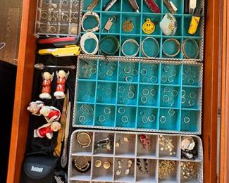 Estate Jewelry and Collectibles Drawer Assortment