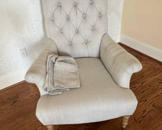 Tartonelle Accent Chair Ivory or Taupe