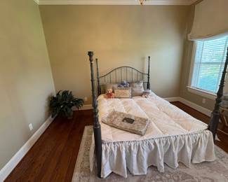 Black Iron FourPoster Bed Frame