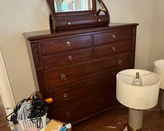 Ethan Allen British Classics Dawson Dresser and Mirror