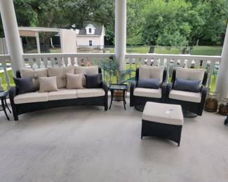 Ovios Piece Wicker Patio Conversation Set
