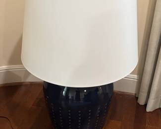 Navy Blue Ceramic Table Lamp with Gold Dot Pattern  Ralph Lauren Halifax