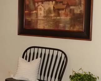 BLACK ARROW BACK BENCH - LARGE WALL ART - PLANT STAND