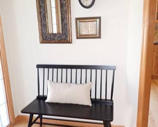BLACK SHAKER BENCH - WALL DECOR