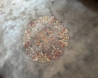 Vintage Chinese Art Deco Wool Rug (8'W x 9'L)