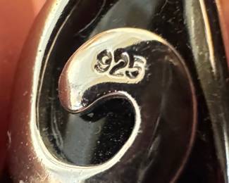 Sterling Silver & Black Onyx Pendant