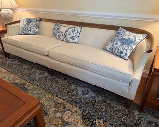 MCM Curved Back Low Profile Sofa (30"D x 96"W x 28-1/2" Back Height)