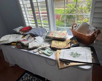 Large Collection of Vintage Linens