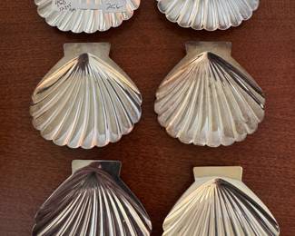 950 Sterling Silver Shell Trays (127 gms)