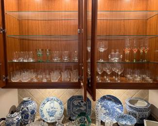Large Collection of Crystal and Drinking Glasses
