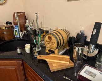 Collection of Vintage Bar Accessories