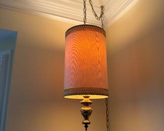Mid-Century Swag Hanging Lamp 