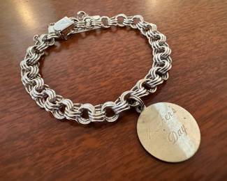 Sterling Silver "Mother's Day" Charm Bracelet