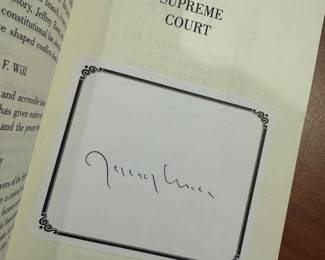 "The Supreme Court - The Personalities and Rivalries That Defined America" Autographed by Jeffrey Rosen