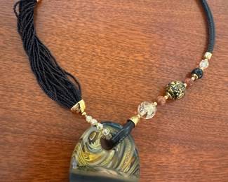 Vaccari Murano Glass Pendant Necklace