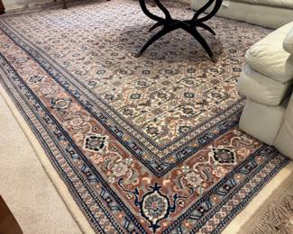 Hand-Knotted Persian Nain Wool Rug (146"L x 109"W)