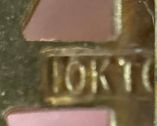 10K Gold "Women's Society of Christian Service" Coffin Shaped Lapel Pin