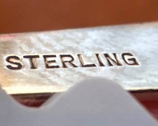 Sterling Silver Bent Spoon on Sterling Silver Tongs